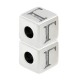 Distanziatore in Zama Cubo con Lettere e Numeri 7x7mm (Ø3mm)