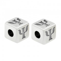 Cube en Zamak avec Lettre « Ψ » 7 mm Ø 3.7 mm