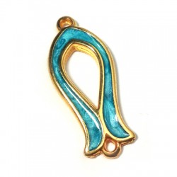 Conector de Metal Zamak Pez Esmaltado 23x10mm
