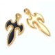 Enameled Zamak Pendant Sword 14x29mm Ø2.1mm