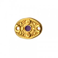 Connecteur Ovale en Zamak Émaillé 15 x 11 mm