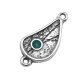 Enameled Zamak Connector Teardrop 18x12mm