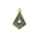 Pendentif en Zamak Émaillé en Forme de Losange 20 x 26 mm
