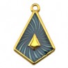 24K Gold Plated/Blue