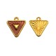 Colgante de Metal Zamak Triangulo con Esmalte 17x15mm