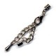 Estensione Catena in Acciaio con Moschettone 0.7x3.5x4.5mm