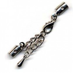 Estensione Catena in Acciaio con Moschettone 0.7x3.5x4.5mm