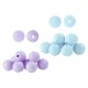 Ακρυλική Χάντρα Στρογγυλή Μπίλια 12mm Ø2.4mm