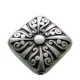Passante Quadrato Decorato in Argentone CCB 31mm