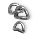 Anello di Catena Aperto in Argentone CCB 19x20mm