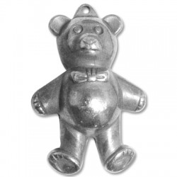 Colgante Acrílico Metalizado CCB Oso 39x59mm