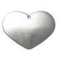 Ciondolo Cuore Liscio in Argentone CCB 78mm