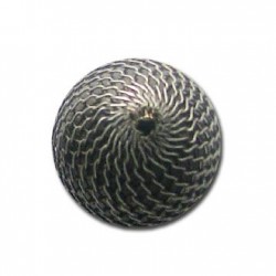 Perlina con Rettina in Argentone CCB 25mm