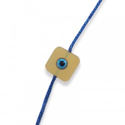 Entrepieza de Plexiacrílico Cuadrado 10mm con Ojo Esmaltado