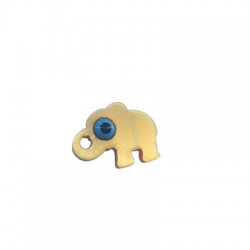 Colgante de Plexiacrílico Elefante con Ojo Esmaltado 15x12mm