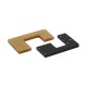 Ciondolo Rettangolare in Plexiglass Acrilico a Forma di Puzzle 27X50 mm (2 Pezzi/Set)