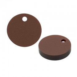 Breloque Ronde en Acrylique Plexi 15 mm