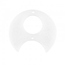 Pendentif Géométrique rond en Plexiglas Acrylique avec 2 Trous 50 mm