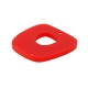 Plexi Acrylic Pendant Square Irregular with 3 Holes 32x33mm