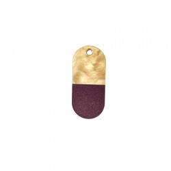 Colgante de Metacrilato Oval 17x38mm
