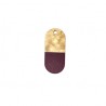 Pearlised Dark Ivory/Bordeaux