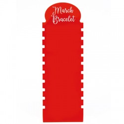 Présentoir pour Bracelets en Acrylique Plexi « March Bracelet » 90 x 330 mm