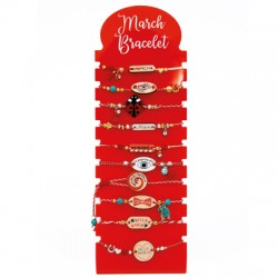 Présentoir pour Bracelets en Acrylique Plexi « March Bracelet » 90 x 330 mm