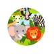 Plexi Acrylic Pendant Round Jungle 60mm