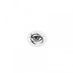 Conector de Metacrilato Ovalado con Ojo 20x16mm