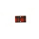 Plexi Acrylic Painted Plaid Connector Rectangular 15x24mm
