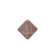Plexi Acrylic Painted Plaid Pendant Rhombus 40mm