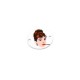 Connecteur en Acrylique Plexi Peint Audrey Hepburn 20 x 16 mm