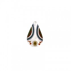 Pendentif en Acrylique Plexi en Forme de Larme 27 x 44 mm