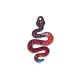 Pendentif Serpent en Acrylique Plexi 24 x 40 mm
