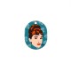 Pendente in Plexi Acrilico Audrey Hepburn 24x30mm