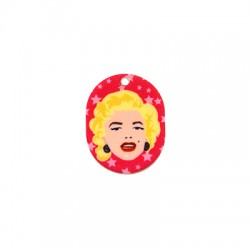 Colgante de Plexi Acrilico Marilyn Monroe 24x30mm
