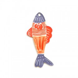 Pendentif en Acrylique Plexi en Forme de Poisson 27 x 59 mm