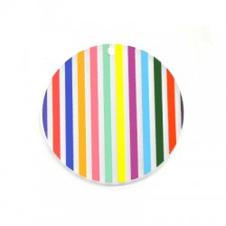 Pendentif rond en Acrylique Plexi 50 mm