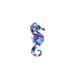 Pendentif en Acrylique Plexi Hippocampe 15 x 34 mm