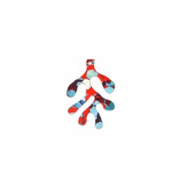 Colgante de Metacrilato Coral 24x34mm