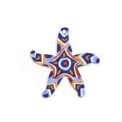 Pendentif en Acrylique Plexi Étoile de mer 44 mm