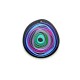 Pendente in Plexi Rotondo Irregolare con Occhio 51x54mm