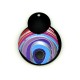 Colgante de Metacrilato 2 Circulos con Ojo de Suerte 40x51mm