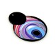 Plexi Acrylic Pendant Irregular Eye 40x51mm
