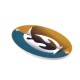 Plexi Acrylic Pendant Oval Penguin 34x54mm