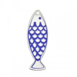 Plexi Acrylic Pendant Fish 18x50mm