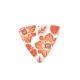 Pendente in Plexi Triangolo con Fiori 44x42mm
