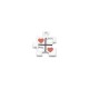 Colgante de Metacrilato Puzzle con Corazones 17x18mm