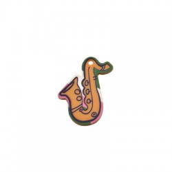 Pendentif saxophon en Plexicacrylique 26x30mm