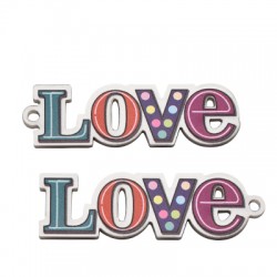 Colgante de Metacrilato "Love" 53x16mm